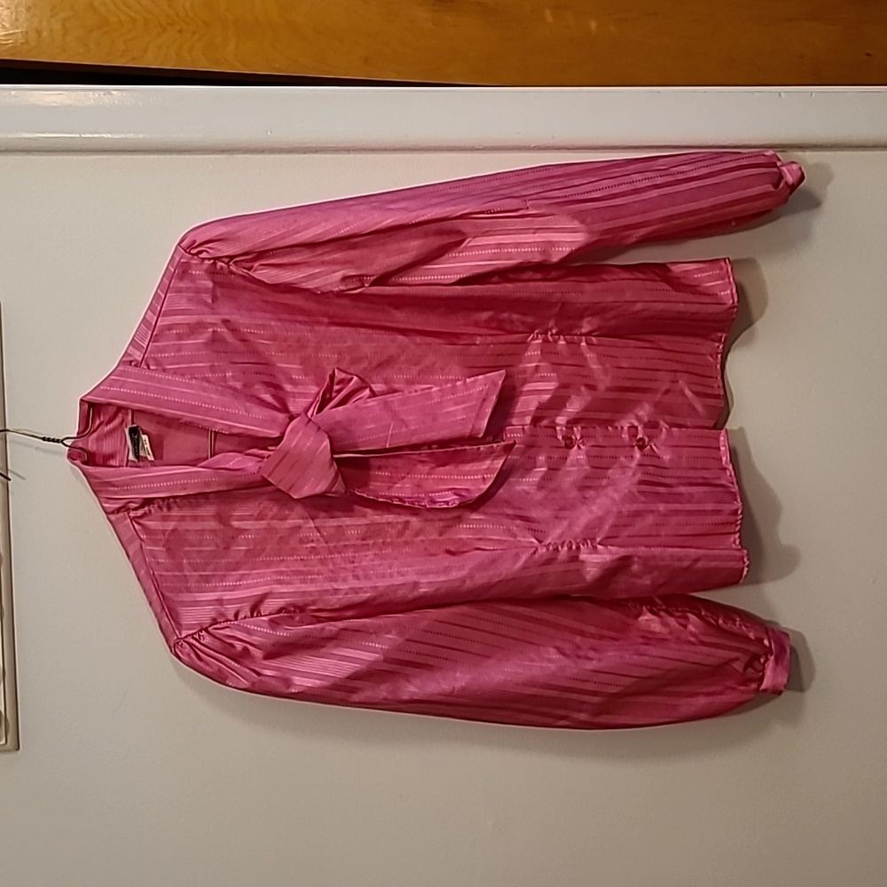 Pink ribbon blouse